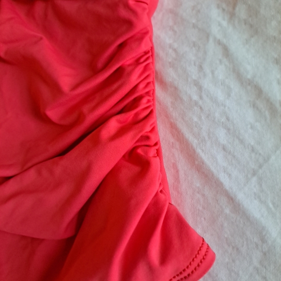 Boston Proper Bathing Suit Corral Red Size  4 EUC Excellent Quality Super Soft - Picture 2 of 6